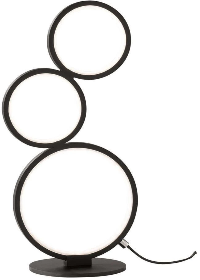 Επιτραπέζιο Φωτιστικό Rondo 522610332 Black Trio Lighting Μέταλλο