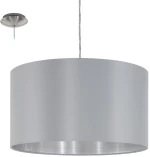 Φωτιστικό Οροφής Maserlo 31601 Grey Eglo Μέταλλο,Ύφασμα