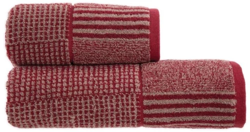Πετσέτα Easton Bordo Nef-Nef Προσώπου 50x90cm 100% Βαμβάκι