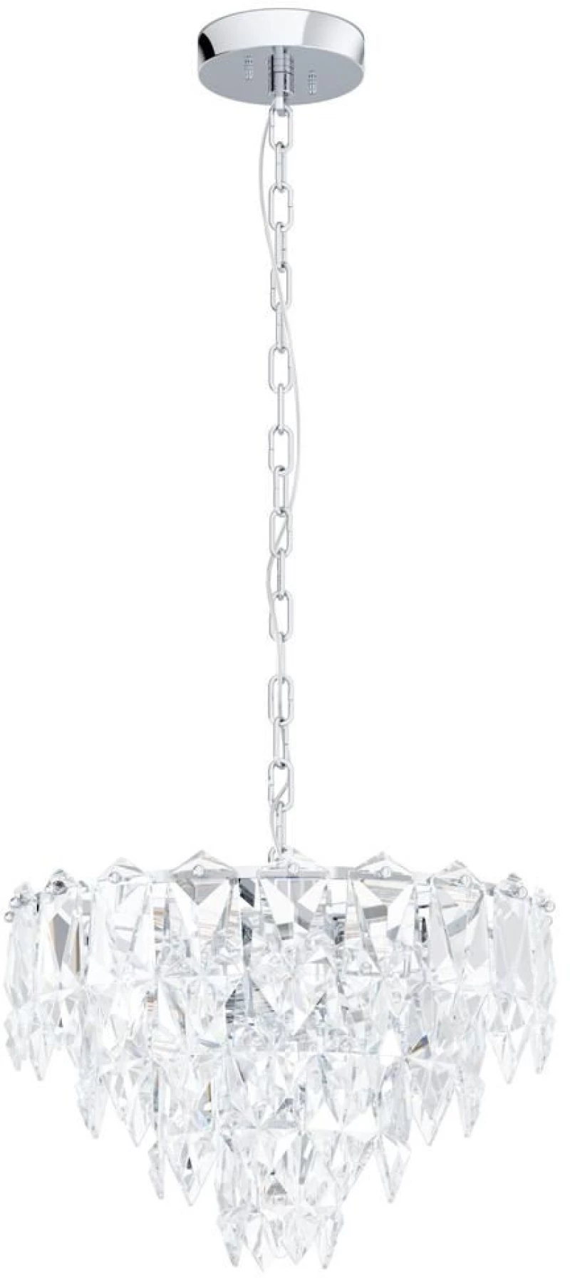Φωτιστικό Οροφής 39723 Carvario E14/7 Chrome Eglo Μέταλλο,Γυαλί