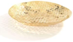 Διακοσμητικό Μπωλ Push PMX-B Φ24cm Gold Fundamental Μέταλλο