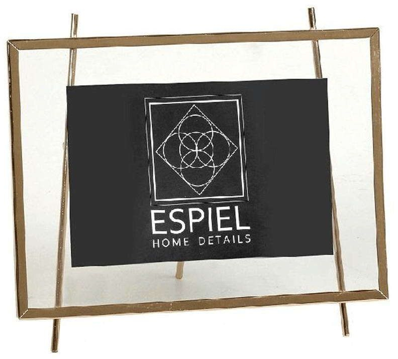 Κορνίζα FAM507 10x15cm Gold Espiel Μέταλλο