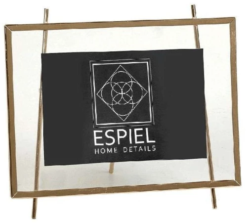 Κορνίζα FAM507 10x15cm Gold Espiel Μέταλλο