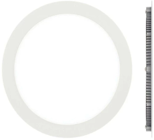 Panel Led Χωνευτό VK/04074/W/W Φ17x1,5cm Led 840Lm 12W 3000K White VKLed Στρόγγυλο