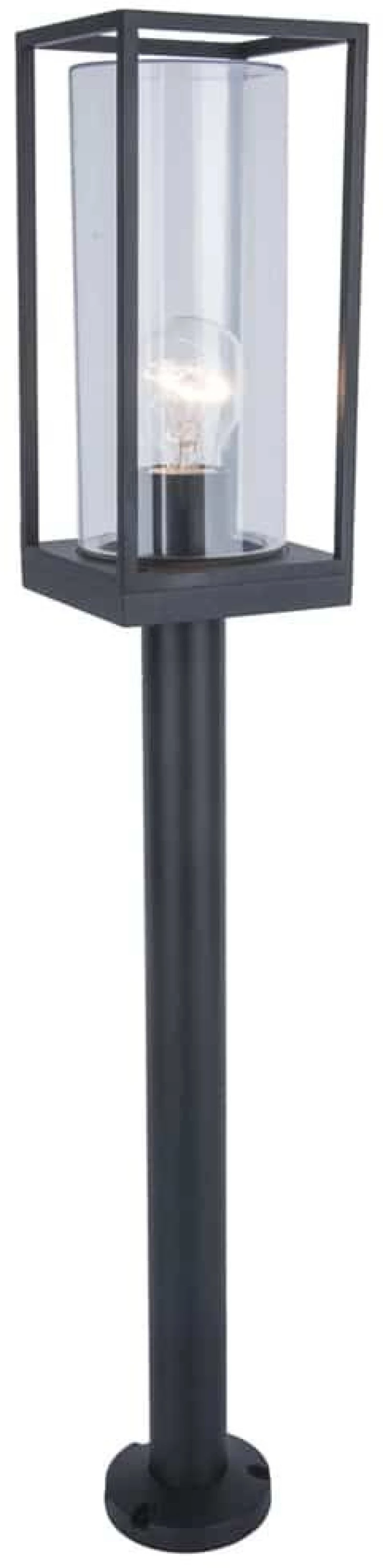 Φωτιστικό Δαπέδου Flair 7288801012 IP44 E27 75x12x12 Matt Black Lutec