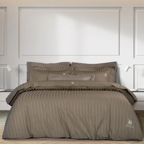 Σεντόνια 2156 (Σετ 4τμχ) Khaki Greenwich Polo Club King Size 270x280cm 100% Βαμβακοσατέν