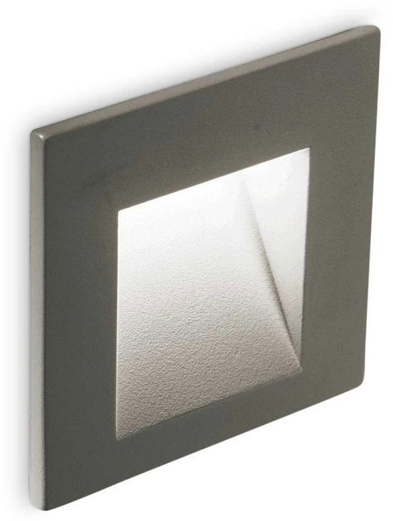 Φωτιστικό Τοίχου Χωνευτό Bit 269009 6,5x7cm LED 2W Anthracite Ideal Lux
