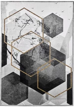 Χαλί Gabrielle 807X/Q13 Black-White Carpet Couture 195X280cm