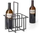 Κάβα 4 Θέσεων Cubo 119004 20x20x33cm Black Philippi Μέταλλο