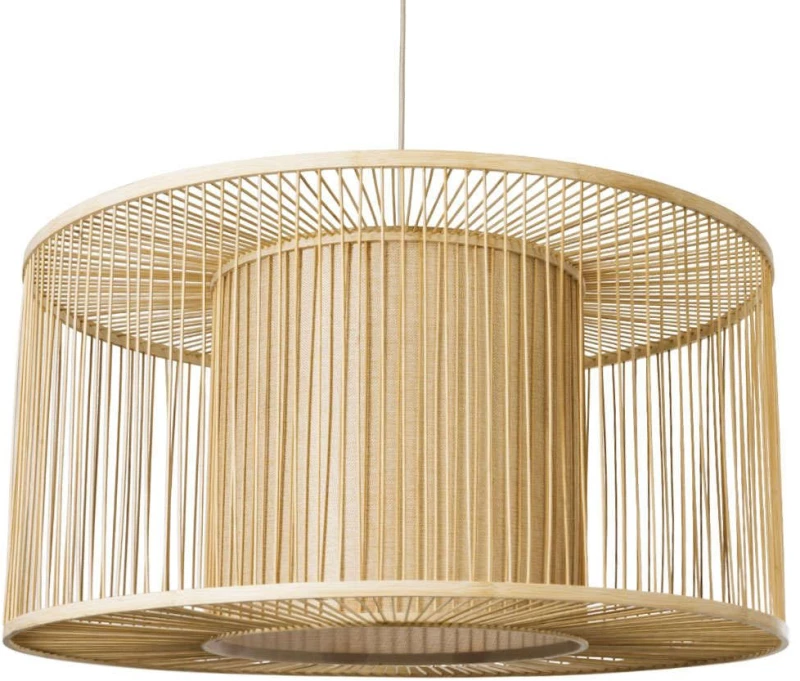 Φωτιστικό Οροφής Boho Coconut 01936 Φ80x38cm 1xE27 Beige GloboStar