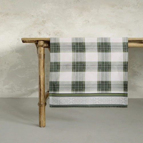 Runner Royal Green Nima 48Χ150 48x150cm 100% Βαμβάκι