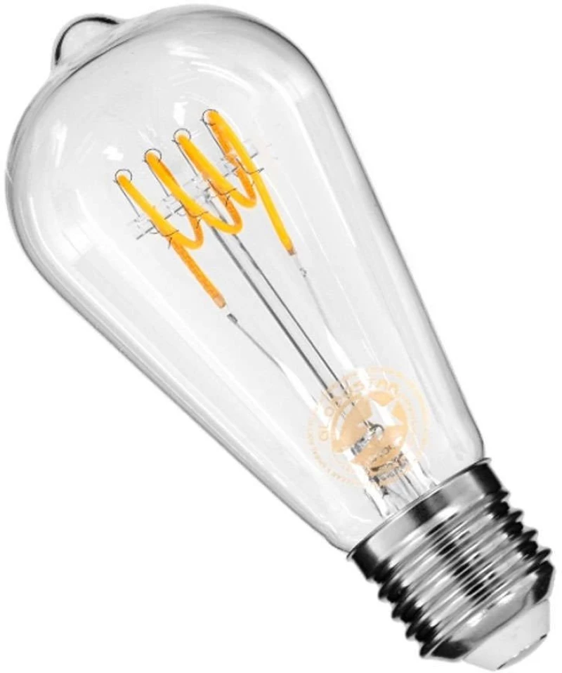Λαμπτήρας Led Soft Spiral Filament 99140 ST64 E27 6W 510lm Dimmable Clear GloboStar 6W