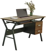 Γραφείο HM2130.03 120x60x76cm Walnut-Grey