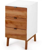 Συρταριέρα Γραφείου Luka 3 LUKADOAK1 41x50x75cm Oak-White