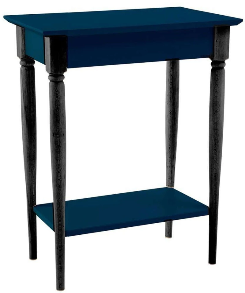Κονσόλα Mamo S MAMOCSBL14 65x35x74cm Petrol Blue-Black Mdf,Ξύλο