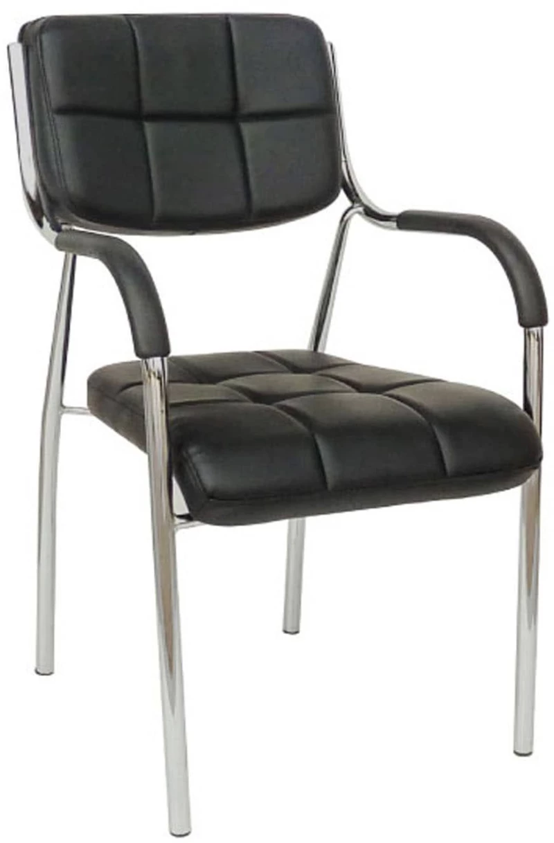Καρέκλα Υποδοχής Bm108 Black 01-0230 52X60X85 cm Σετ 4τμχ