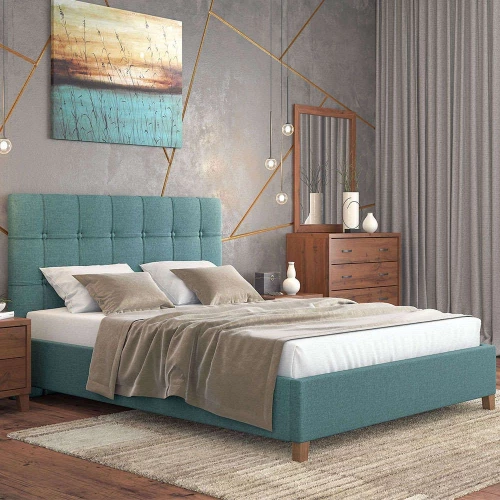 Κρεβάτι Nο64 140x200x111cm Blue Ημίδιπλο