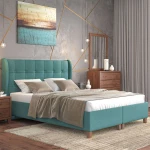 Κρεβάτι Νο89 160x200x120cm Blue Υπέρδιπλο