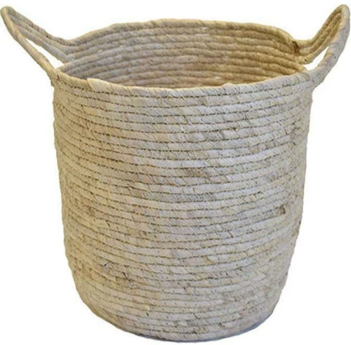 Καλάθι 00.06.67154 45x45cm Ecru Ψάθα