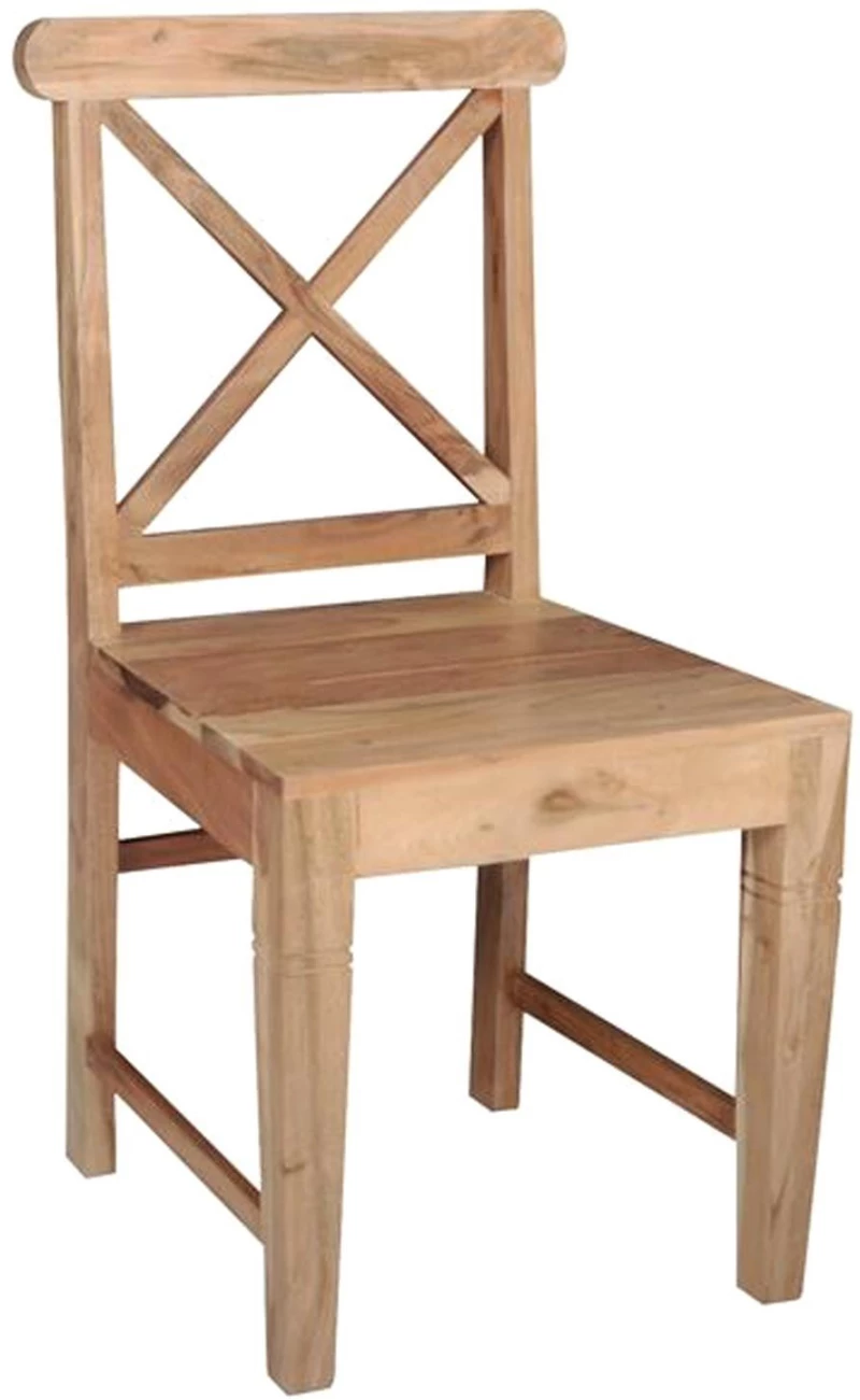 Καρέκλα Kika ΕA7024 Natural 46x50x94cm Σετ 2τμχ Ξύλο