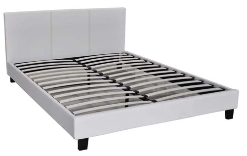 Κρεβάτι Wilton White E8055,1 213X157X89 cm Διπλό Τεχνόδερμα