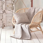 Ριχτάρι Xaviera Beige Ρυθμός Τριθέσιο 180x280cm Βαμβάκι-Πολυέστερ