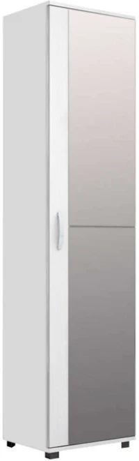 Παπουτσοθήκη - Ντουλάπι Με Καθρέπτη Visla 0229851 45x36x187cm White Μελαμίνη