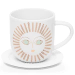 Φλυτζάνι Espresso Με Πιατάκι Rosaly RD0051491 5,7x6cm Multi Raeder Πορσελάνη