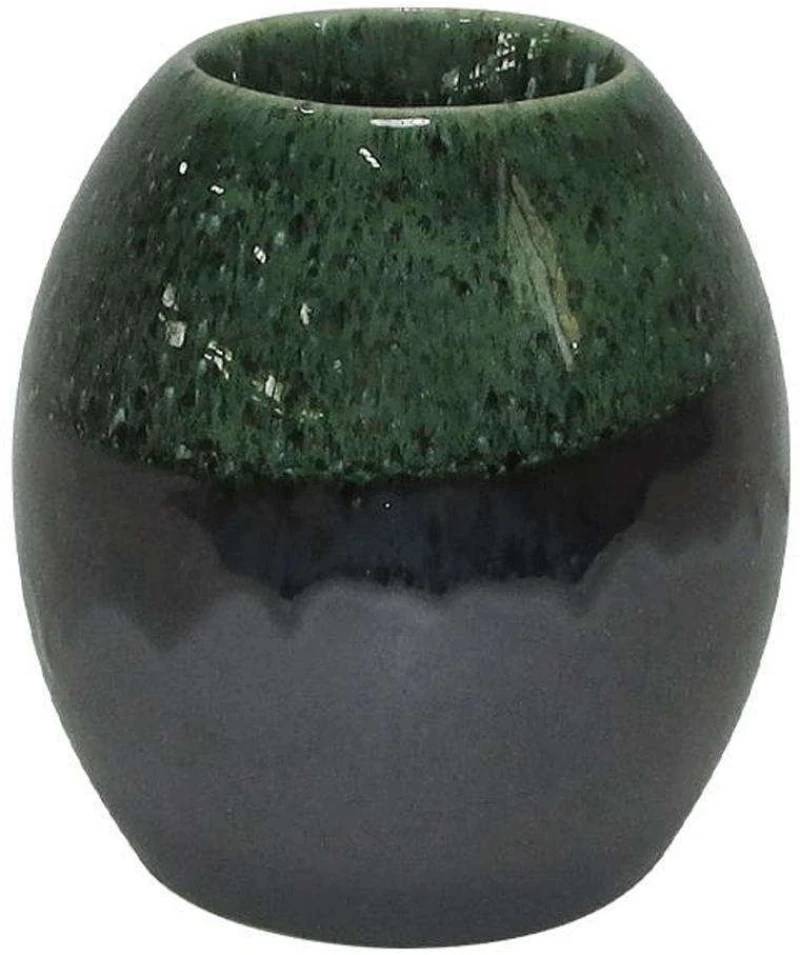 Κηροπήγιο Ρεσώ 003-223-094 10,5x10,5x11,5cm Grey-Green Κεραμικό