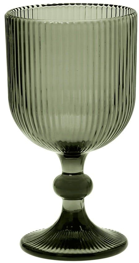 Ποτήρι Νερού Κολωνάτο 52.504.53 350ml Smoke Cryspo Trio Γυαλί