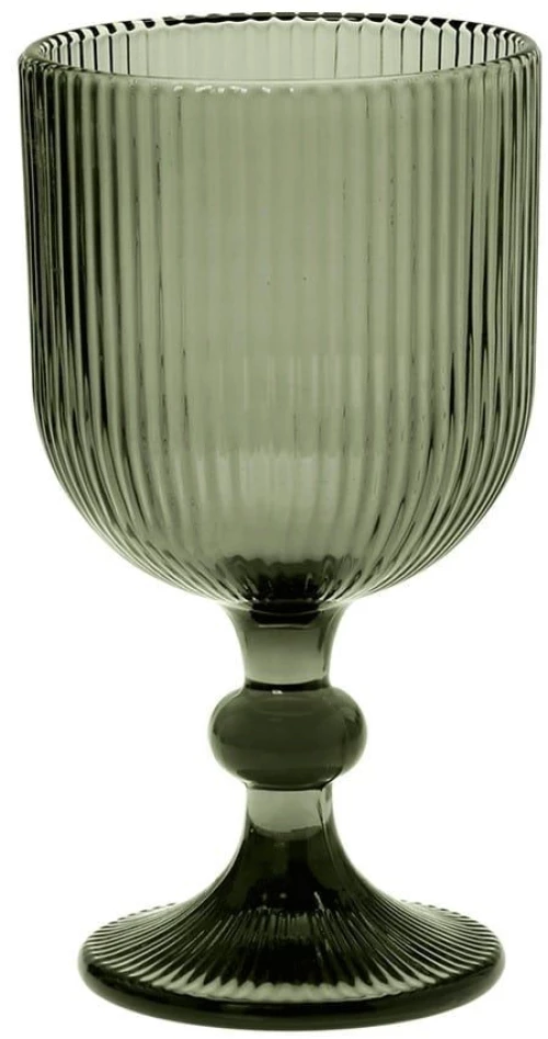 Ποτήρι Νερού Κολωνάτο 52.504.53 350ml Smoke Cryspo Trio Γυαλί