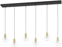 Φωτιστικό Οροφής - Ράγα Terque 390281 138x25x150cm Led Clear-Gold Eglo