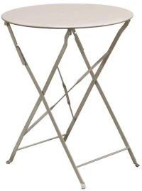 Τραπέζι Πτυσσόμενο Ζαππείου Ε5173,4 Φ60x70cm Beige