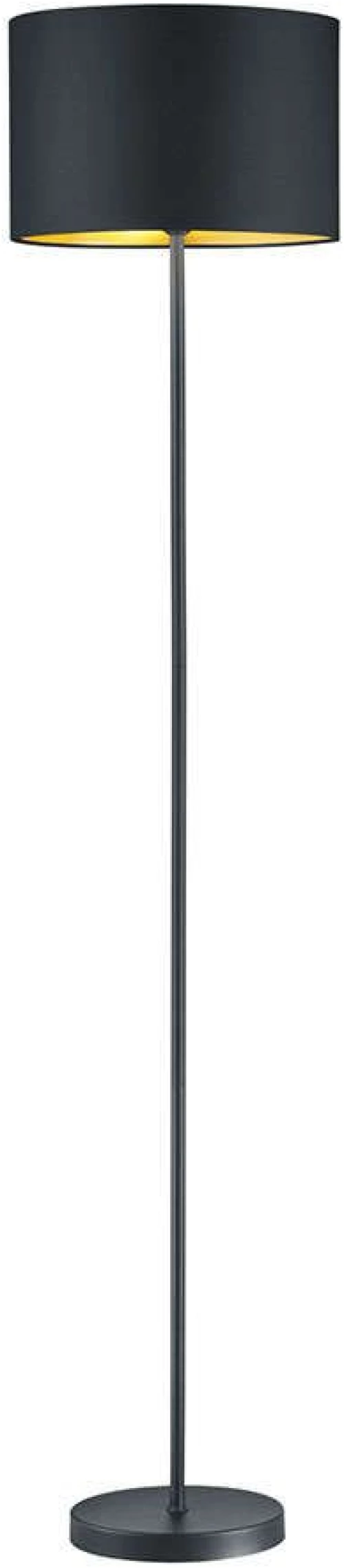 Φωτιστικό Δαπέδου Hostel 408200179 Ø35x160cm Gold Trio Lighting Μέταλλο,Ύφασμα
