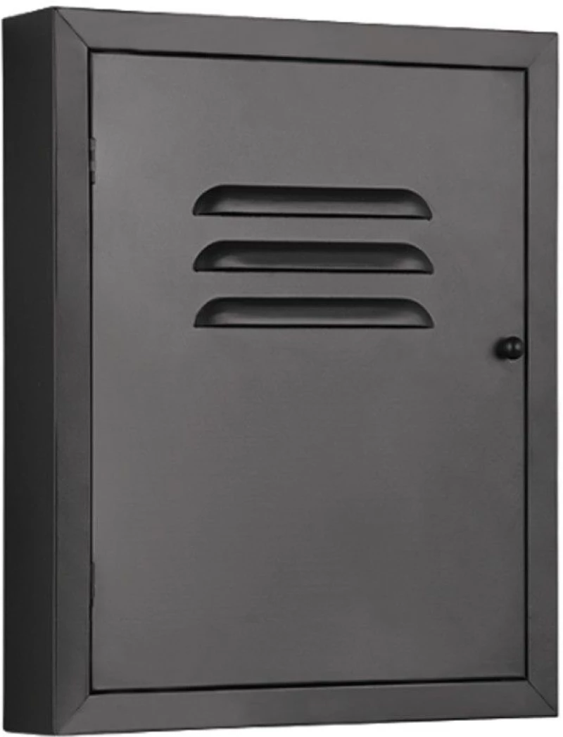 Κλειδοθήκη Alicia 2180102 23x5x28cm Black Mirrors & More Μέταλλο
