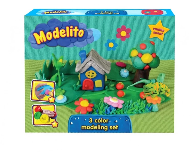 PLASTELINO ΜΕΣΑΙΟ PLAYSET ΣΧΗΜΑΤΑ-3 ΧΡΩΜΑΤΑ (#2823)