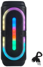 Φορητό Ασύρματο Ηχείο 2 x 4" Bluetooth FM, USB, TF, AUX 15W με TWS BT-2414 Μαύρο
