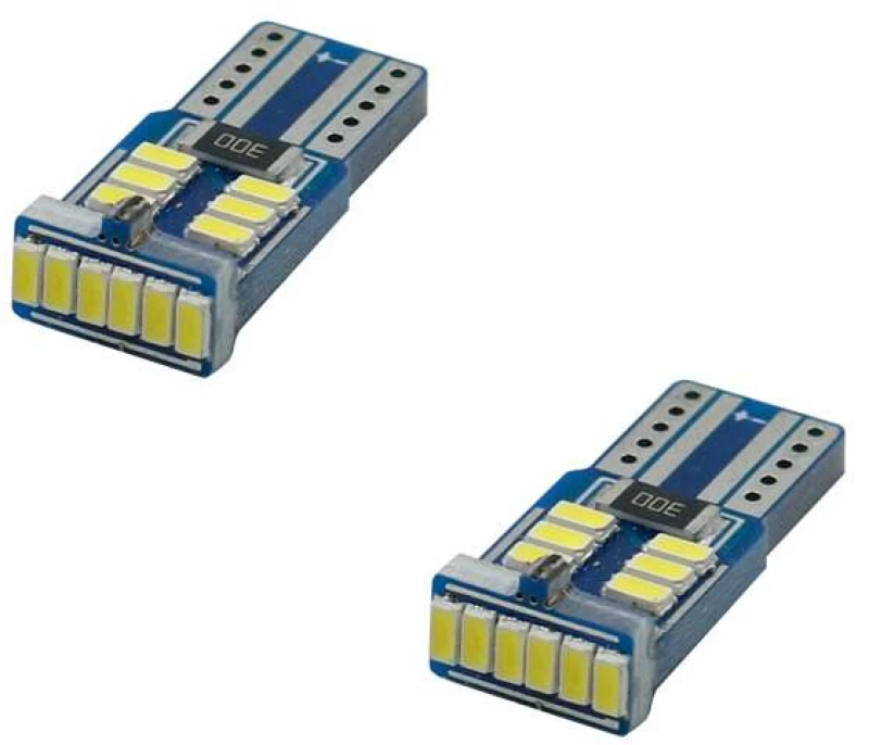 Σετ T10 LED W5W 12V 18 SMD Canbus Ψυχρό Λευκό 6000K 2τμχ W01031