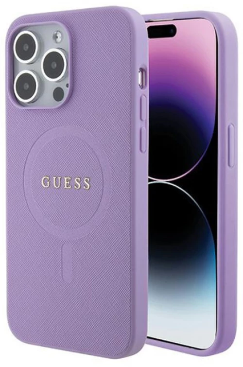 Guess Saffiano MagSafe - iPhone 15 Pro Max Case (purple)