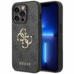 Guess 4G Big Metal Logo - Case for iPhone 15 Pro (Grey)