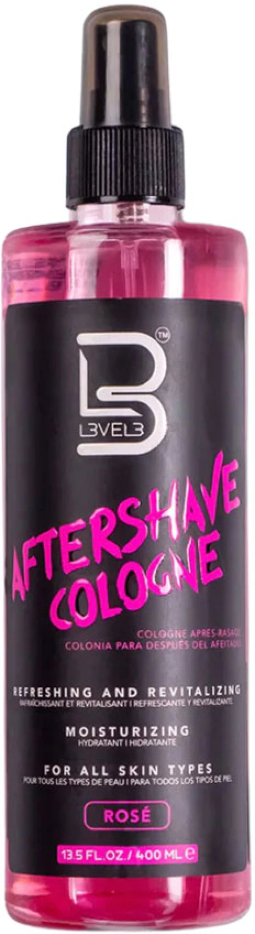 L3vel3 Aftershave Cologne Rose 400ml
