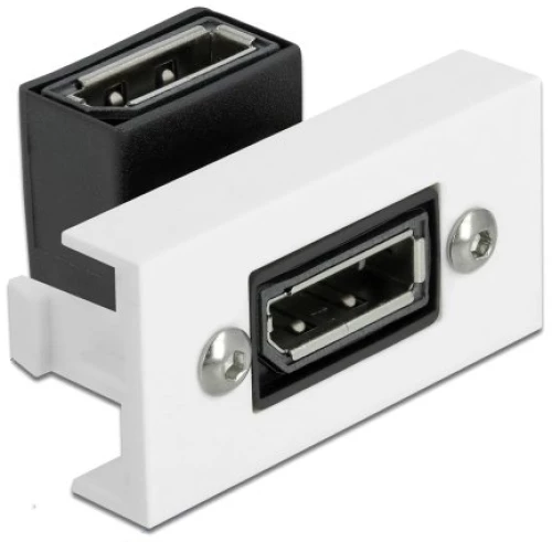 Delock Module Displayport Easy 45 81306, Γωνιακό, 8K, 22.5X45Mm, Λευκό