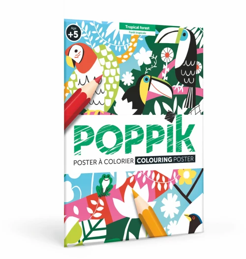 Colouring Poster - Τροπικό Δάσος - Poppik