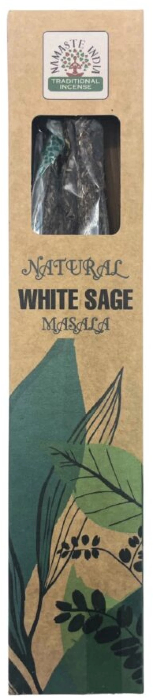 Θυμίαμα Natural Botanical Masala White Sage Λευκό Φασκόμηλο 11τμχ