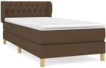 ΚΡΕΒΑΤΙ BOXSPRING ΜΕ ΣΤΡΩΜΑ ΣΚΟΥΡΟ ΚΑΦΕ 90X200 ΕΚ. ΥΦΑΣΜΑΤΙΝΟ 3127016