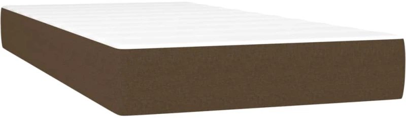 ΚΡΕΒΑΤΙ BOXSPRING ΜΕ ΣΤΡΩΜΑ ΣΚΟΥΡΟ ΚΑΦΕ 90X200 ΕΚ. ΥΦΑΣΜΑΤΙΝΟ 3130484