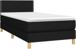 ΚΡΕΒΑΤΙ BOXSPRING ΜΕ ΣΤΡΩΜΑ & LED ΜΑΥΡΟ 90X200 ΕΚ. ΥΦΑΣΜΑΤΙΝΟ 3133607