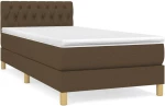 ΚΡΕΒΑΤΙ BOXSPRING ΜΕ ΣΤΡΩΜΑ ΣΚΟΥΡΟ ΚΑΦΕ 90X200 ΕΚ. ΥΦΑΣΜΑΤΙΝΟ 3140828