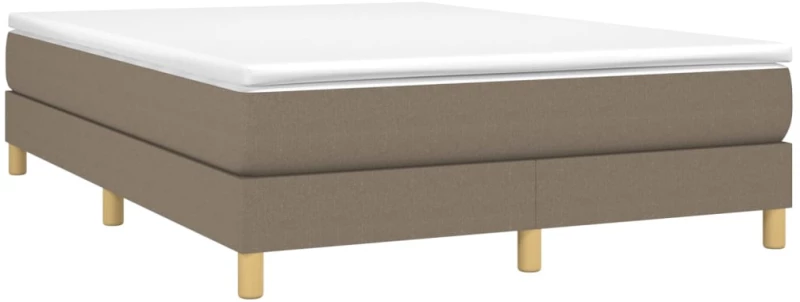 ΚΡΕΒΑΤΙ BOXSPRING ΜΕ ΣΤΡΩΜΑ TAUPE 140X200 ΕΚ. ΥΦΑΣΜΑΤΙΝΟ 3144179