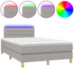 ΚΡΕΒΑΤΙ BOXSPRING ΜΕ ΣΤΡΩΜΑ & LED ΑΝ.ΓΚΡΙ 120X200 ΕΚ ΥΦΑΣΜΑΤΙΝΟ 3133781